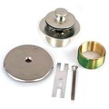 Watco 1.625 in. Overall Dia. x 16 Threads x 1.25 in. Push Pull Trim Kit w-38101 Bushing, Brushed Nickel 38190-BN